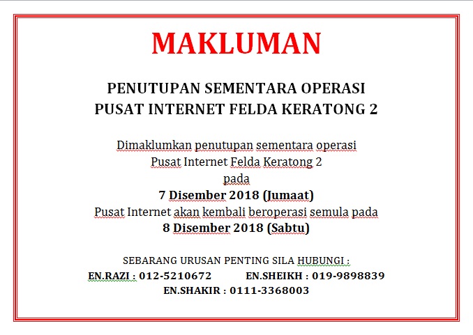 MEMO TUTUP PI 7.12.18